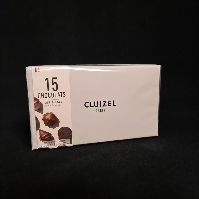 Coffret N15 chocolats noir et lait Michel Cluizel  Bonbons chocolat