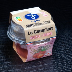 Comp'lait muesli fraise I-grec 130gr  Yaourt