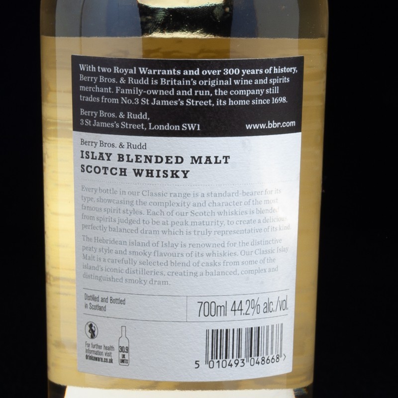 Whisky Ecossais Blended Malt Islay Berry Bros 44.20% 70cl  Blended whisky