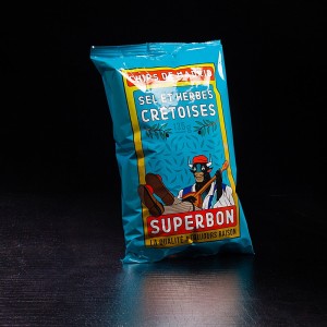 Chips au sel et herbes Crétoises Superbon Chips de Madrid 135g  Chips